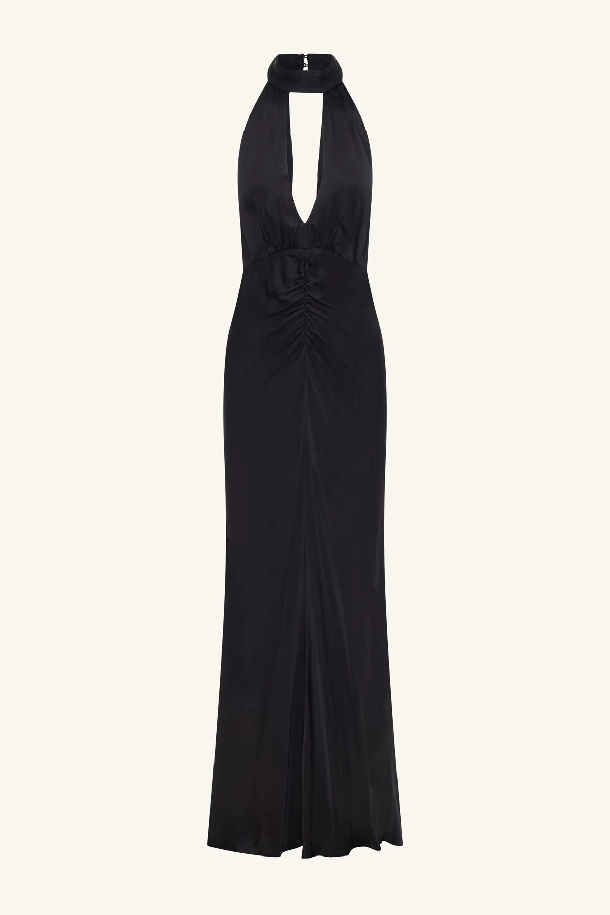 AGNES HALTER NECK MAXI DRESS - BLACK - Image 8