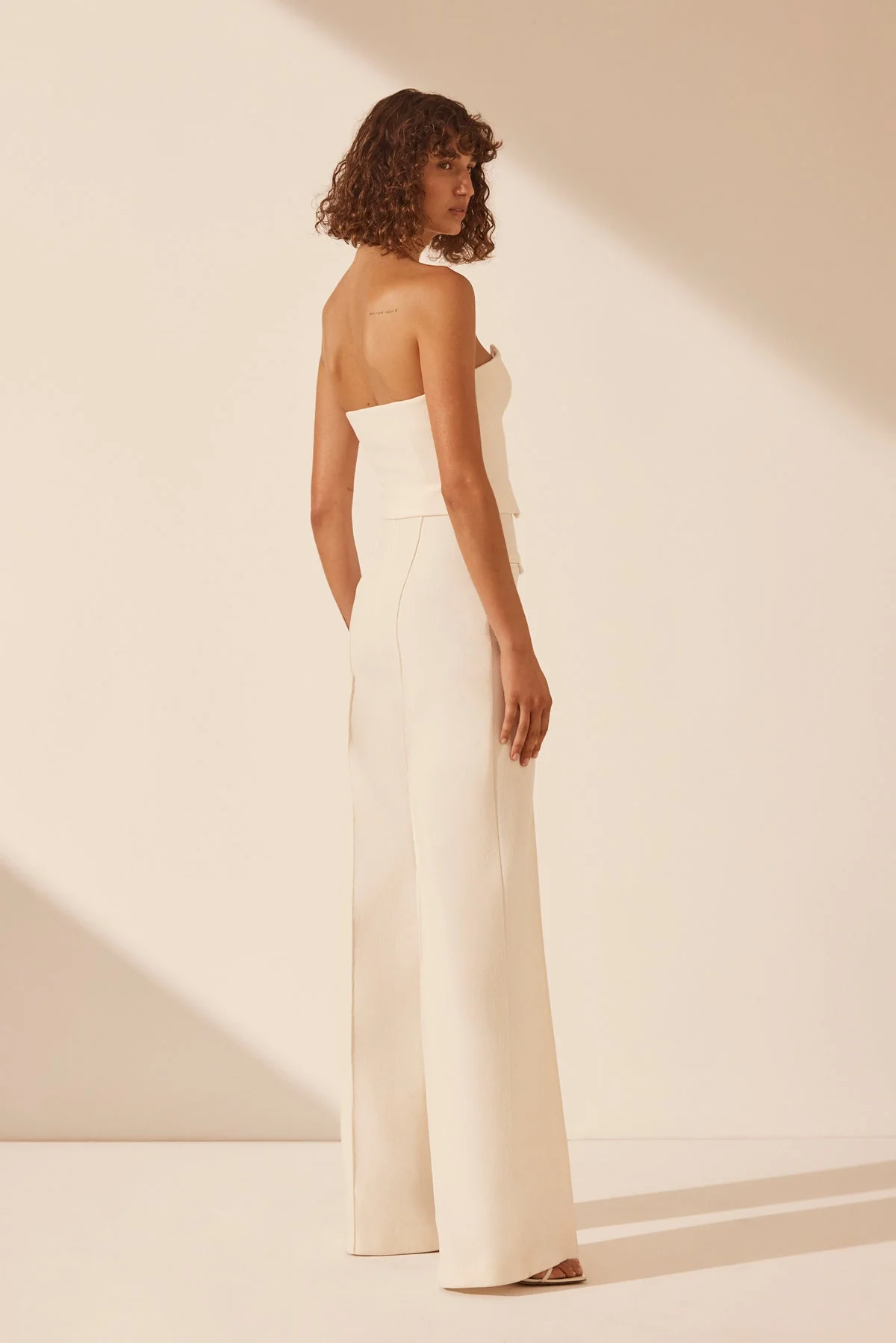AMURA BUTTON UP BODICE - CREAM - Image 4
