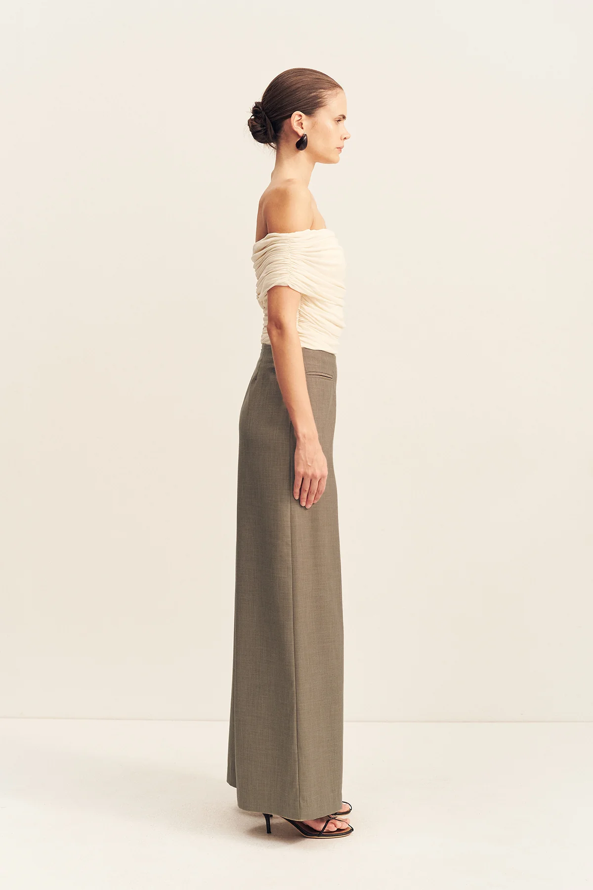 ASHER WIDE LEG PANT - ROCK - Image 4
