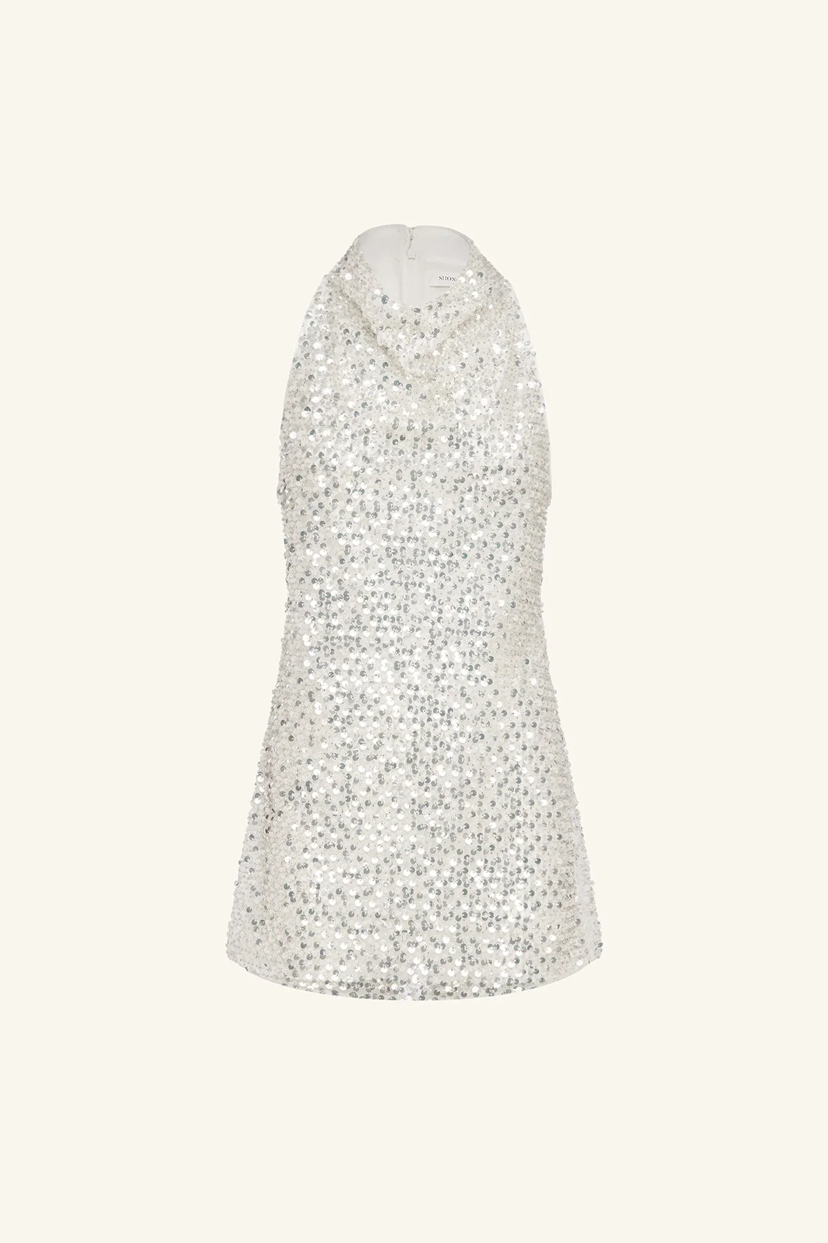 ASTERI HIGH COWL MINI DRESS - Image 9