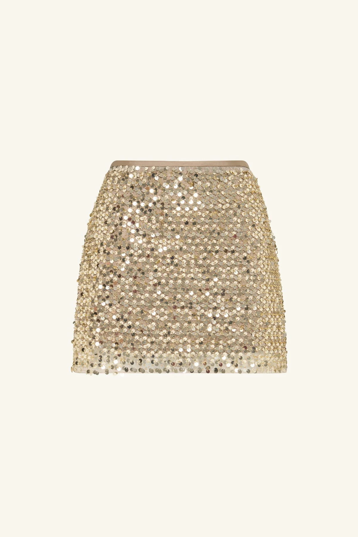 BRIA MINI SKIRT - GOLD - Image 8