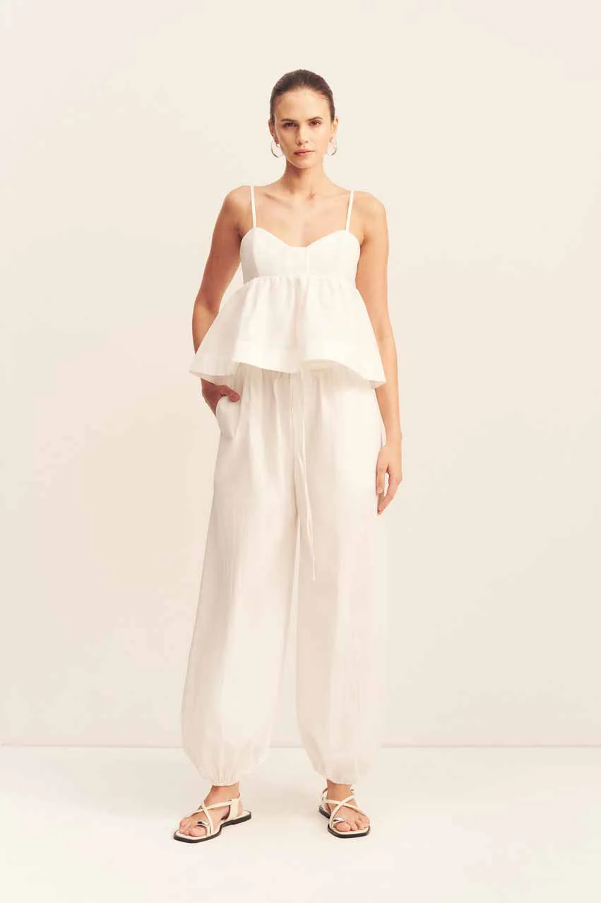 CAMPBELL HAREM PANT - IVORY - Image 5