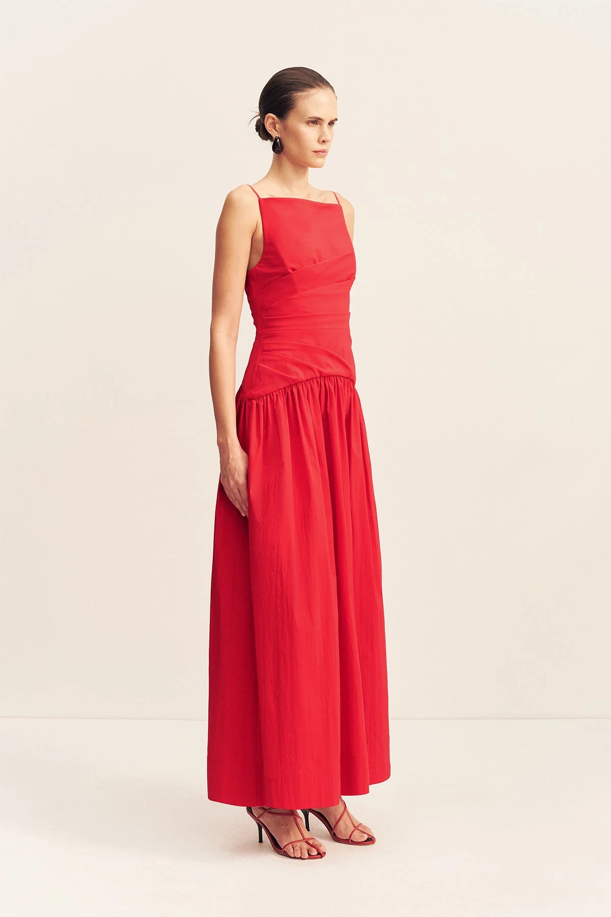 CAMPBELL SQUARE NECK MAXI DRESS - GOJI - Image 3