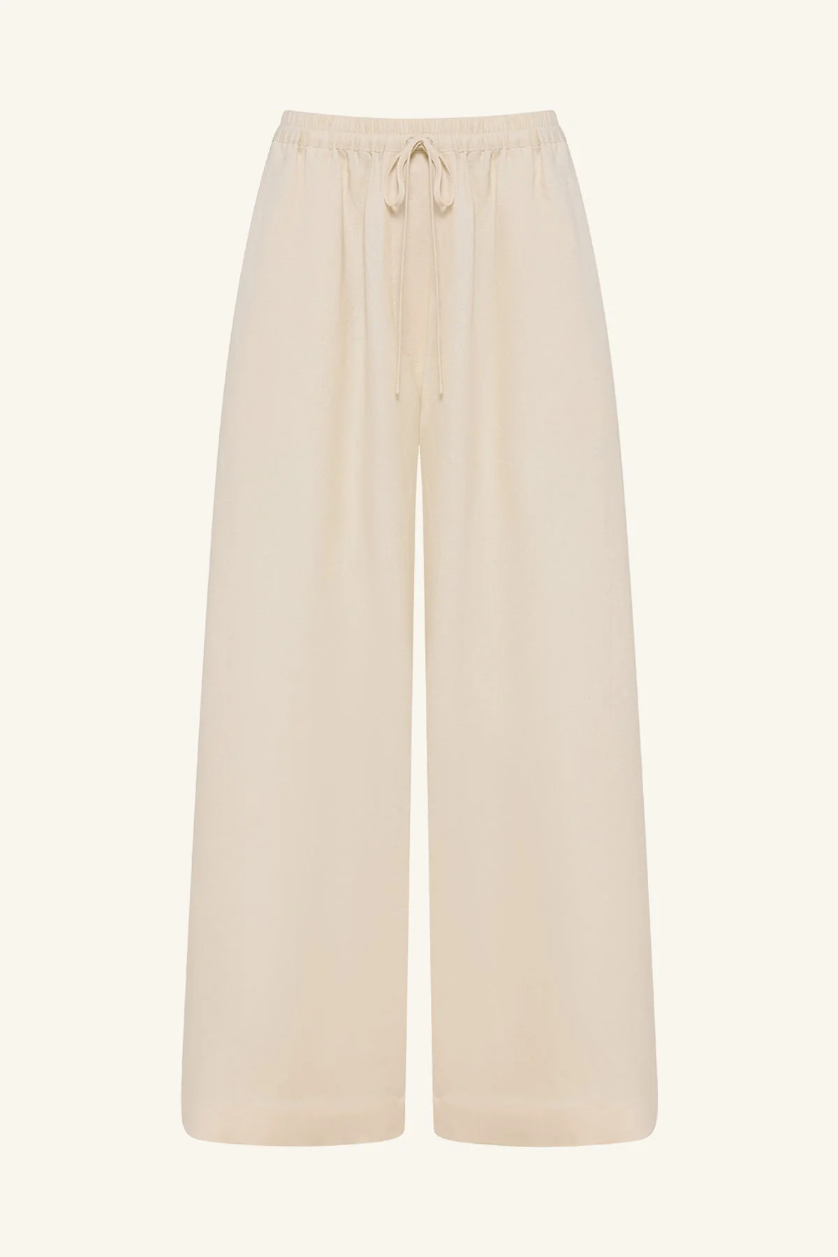 GIGI WIDE LEG PANT - ECRU - Image 8