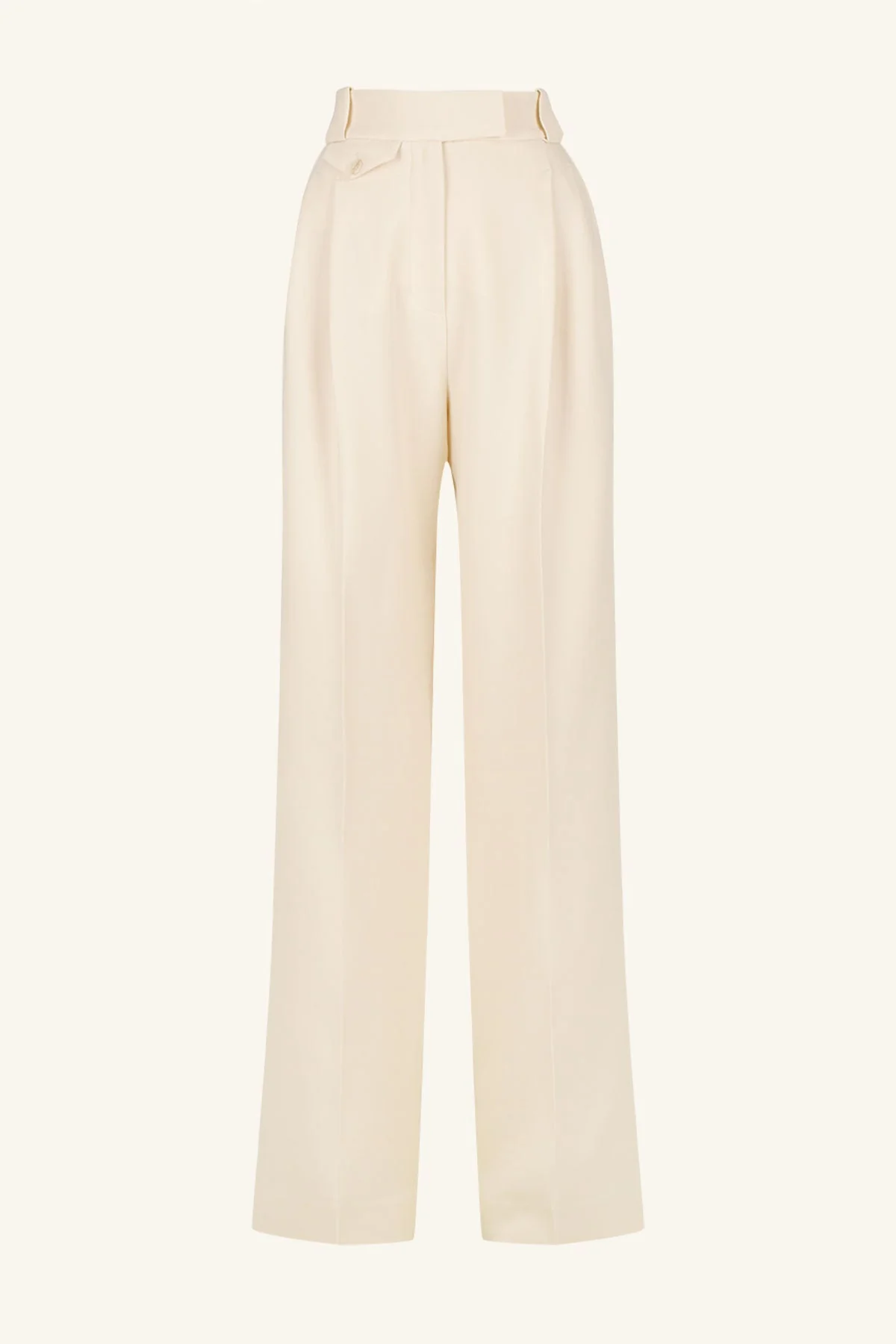 IRENA HIGH WAISTED TAILORED PANT - RICE - Image 8