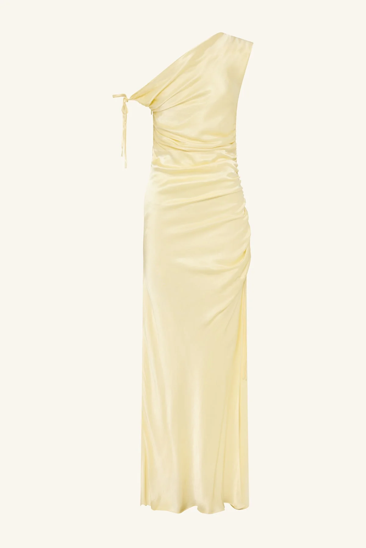 LA LUNE GATHERED MAXI DRESS - LEMON - Image 8