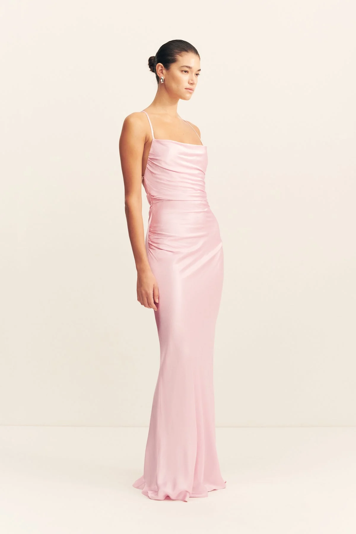 LA LUNE LACE BACK MAXI DRESS - BLOSSOM - Image 3