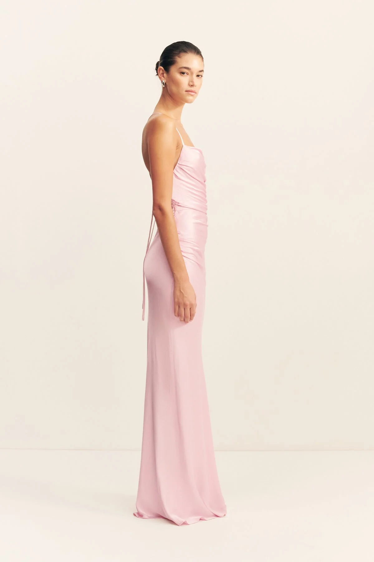 LA LUNE LACE BACK MAXI DRESS - BLOSSOM - Image 4