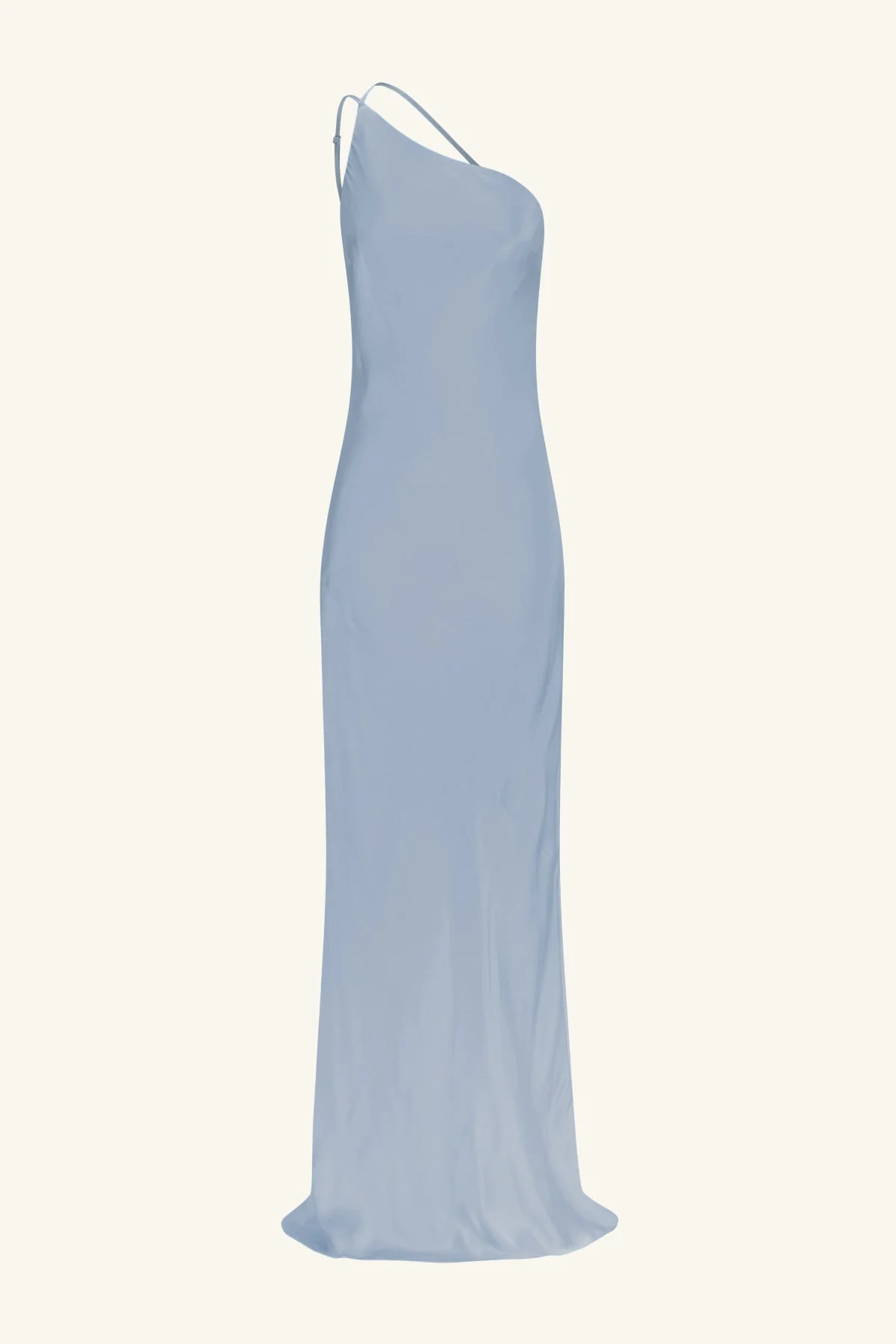 LA LUNE ONE SHOULDER COWL BACK MAXI DRESS - POWDER BLUE - Image 6