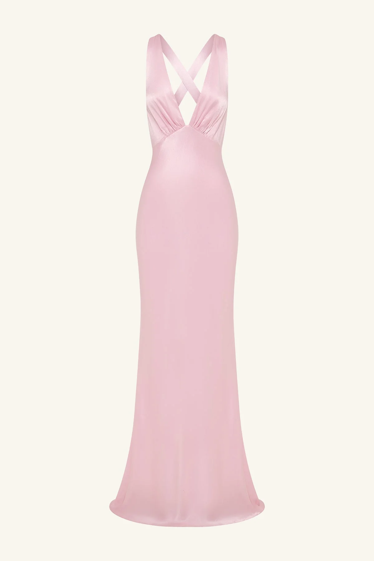 LA LUNE PLUNGED CROSS BACK MAXI DRESS - BLOSSOM - Image 7