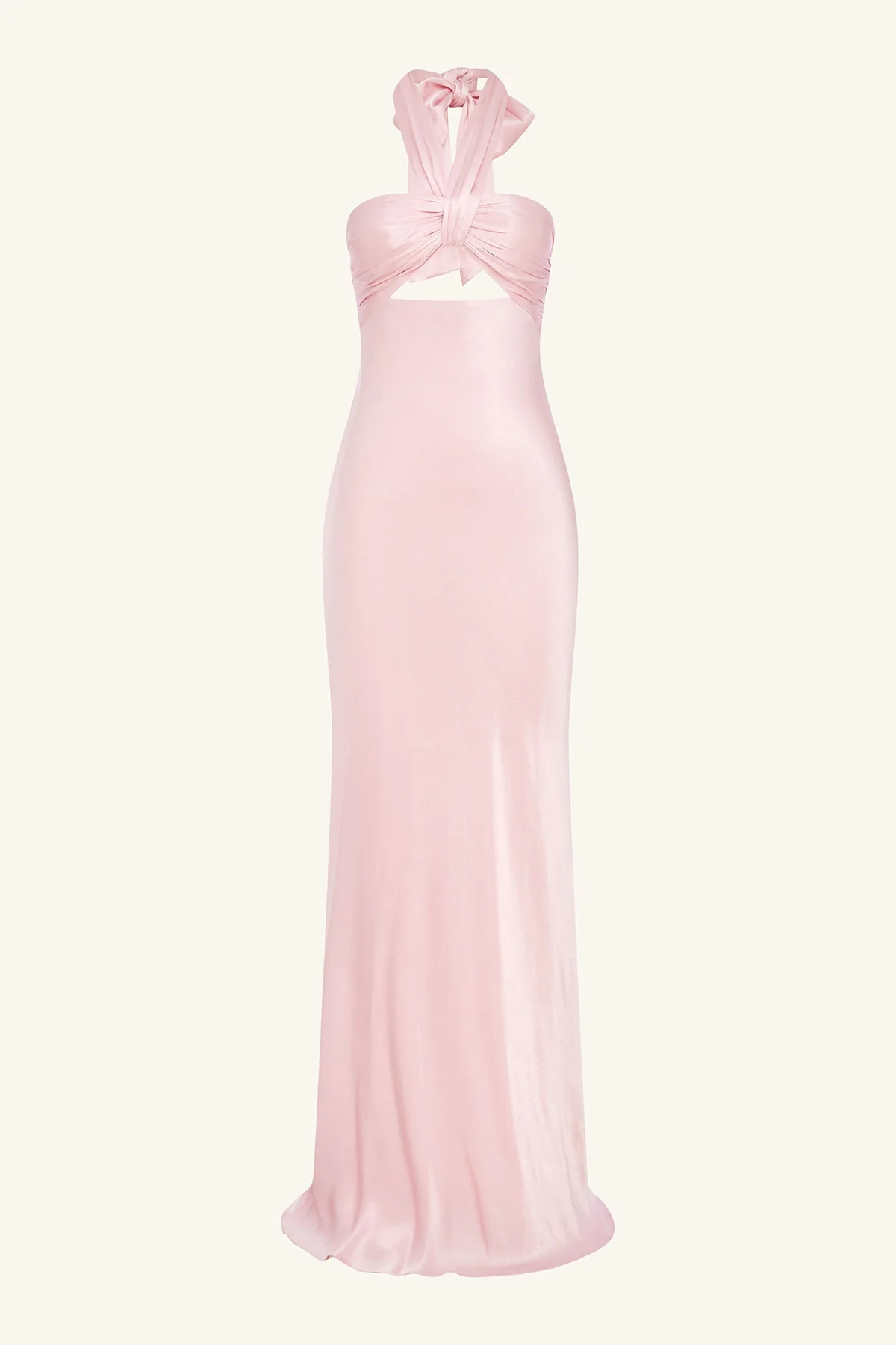 LA LUNE RUCHED HALTER MAXI DRESS - BLOSSOM - Image 7