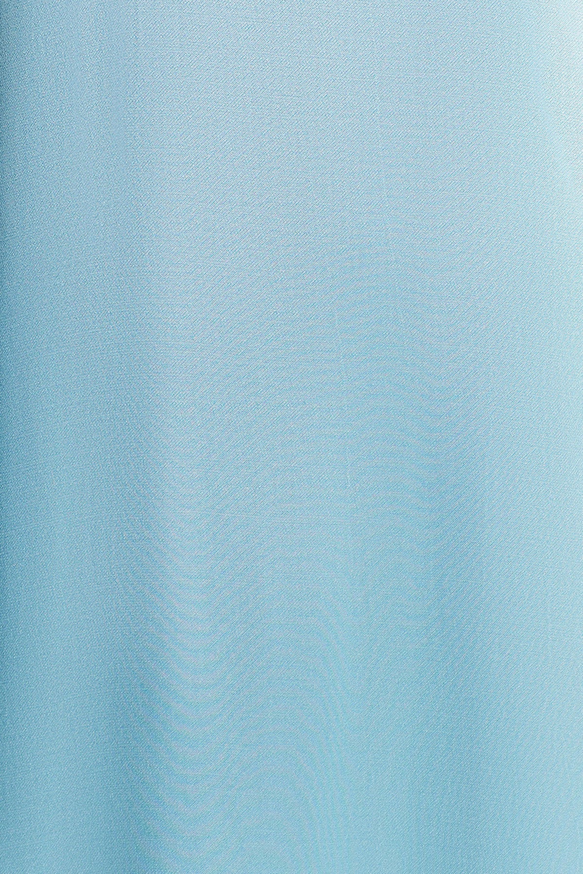 LA LUNE STRAPLESS COLUMN MAXI DRESS - ICEBERG BLUE - Image 7