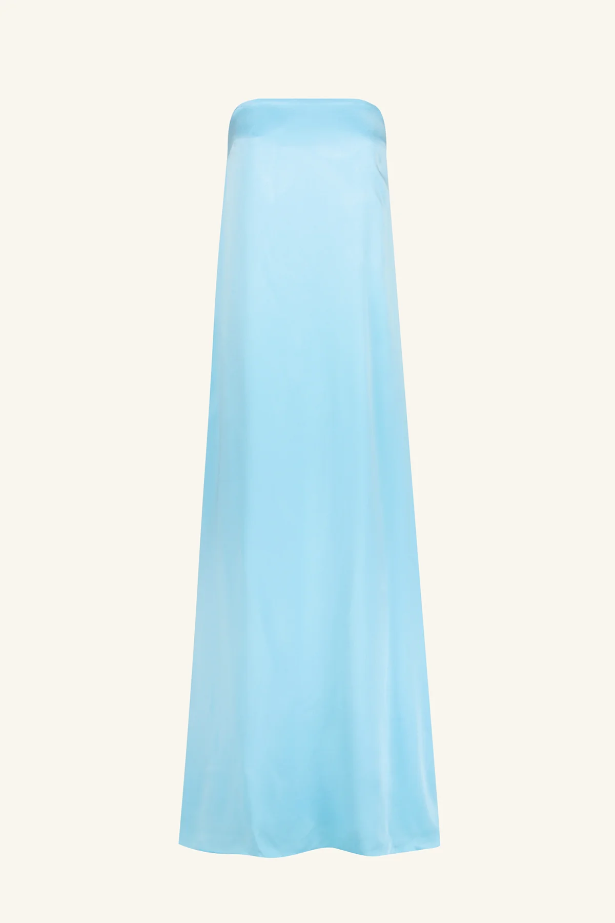 LA LUNE STRAPLESS COLUMN MAXI DRESS - ICEBERG BLUE - Image 8