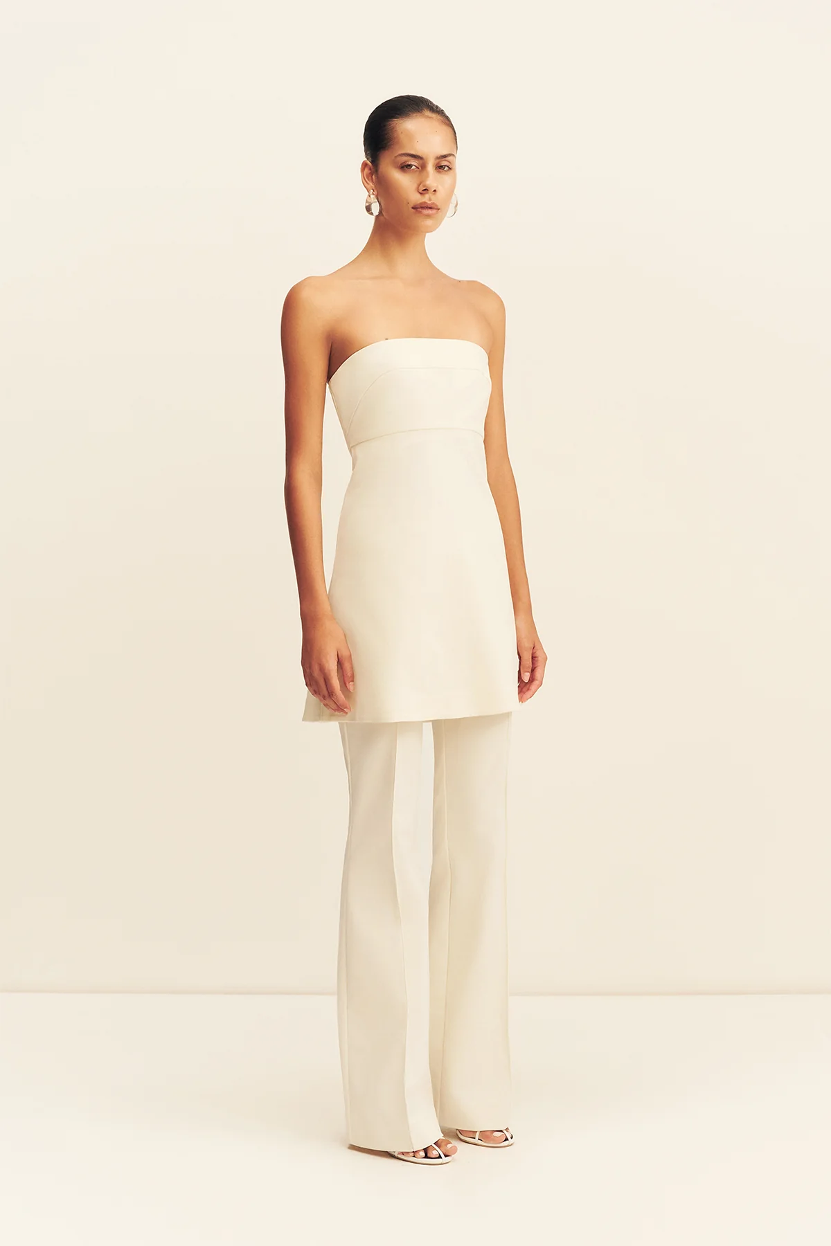 LANI BOOT CUT FLARED PANT - RICE - Image 3