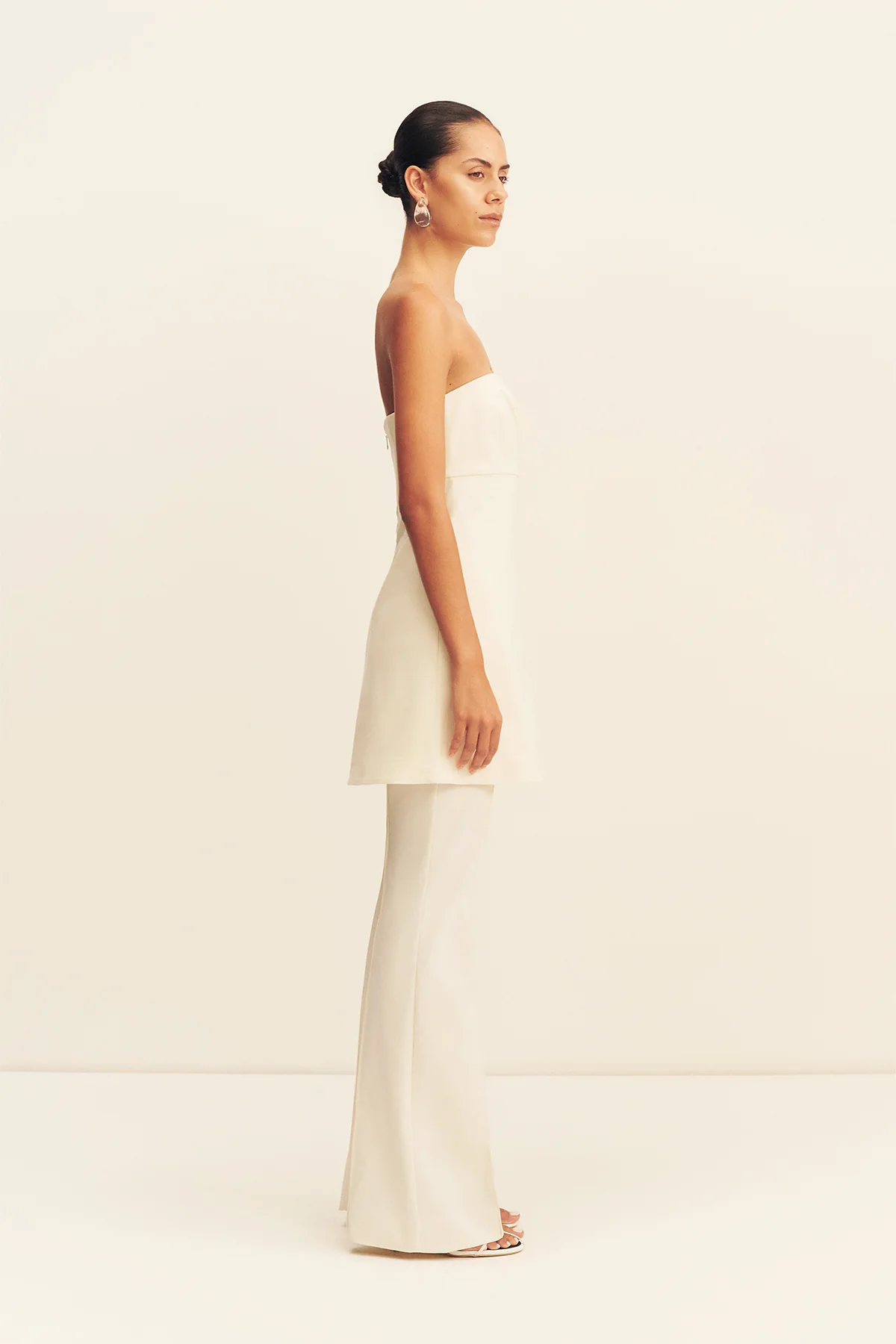 LANI BOOT CUT FLARED PANT - RICE - Image 4
