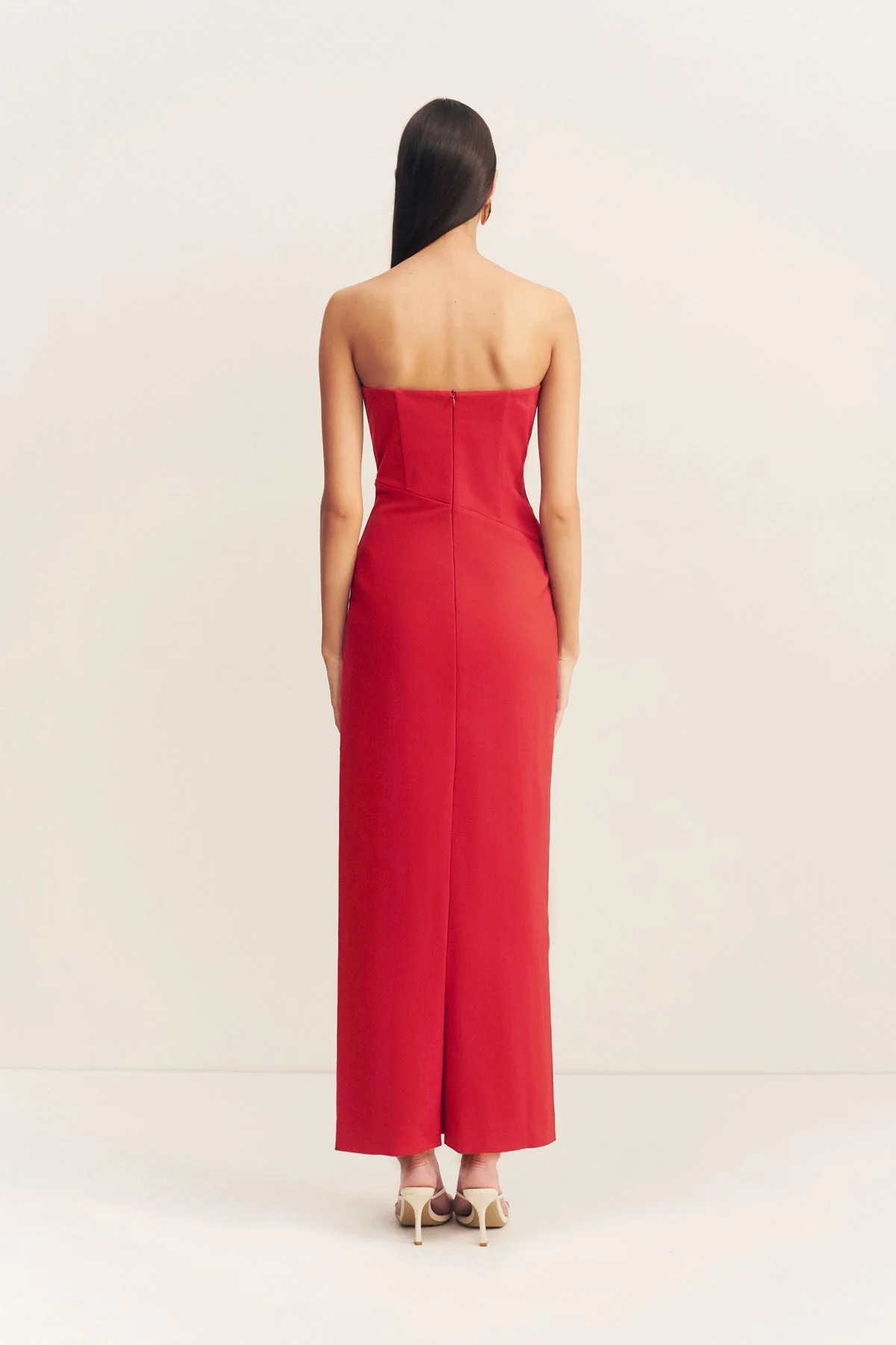 LANI CORSET MAXI DRESS - CHILLI - Image 5