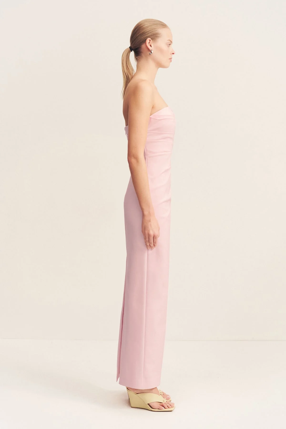 LANI STRAPLESS DRAPED MAXI DRESS - FAIRYFLOSS - Image 4
