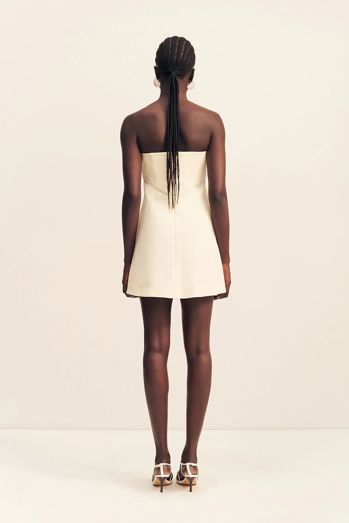 LANI STRAPLESS MINI DRESS - RICE - Image 5