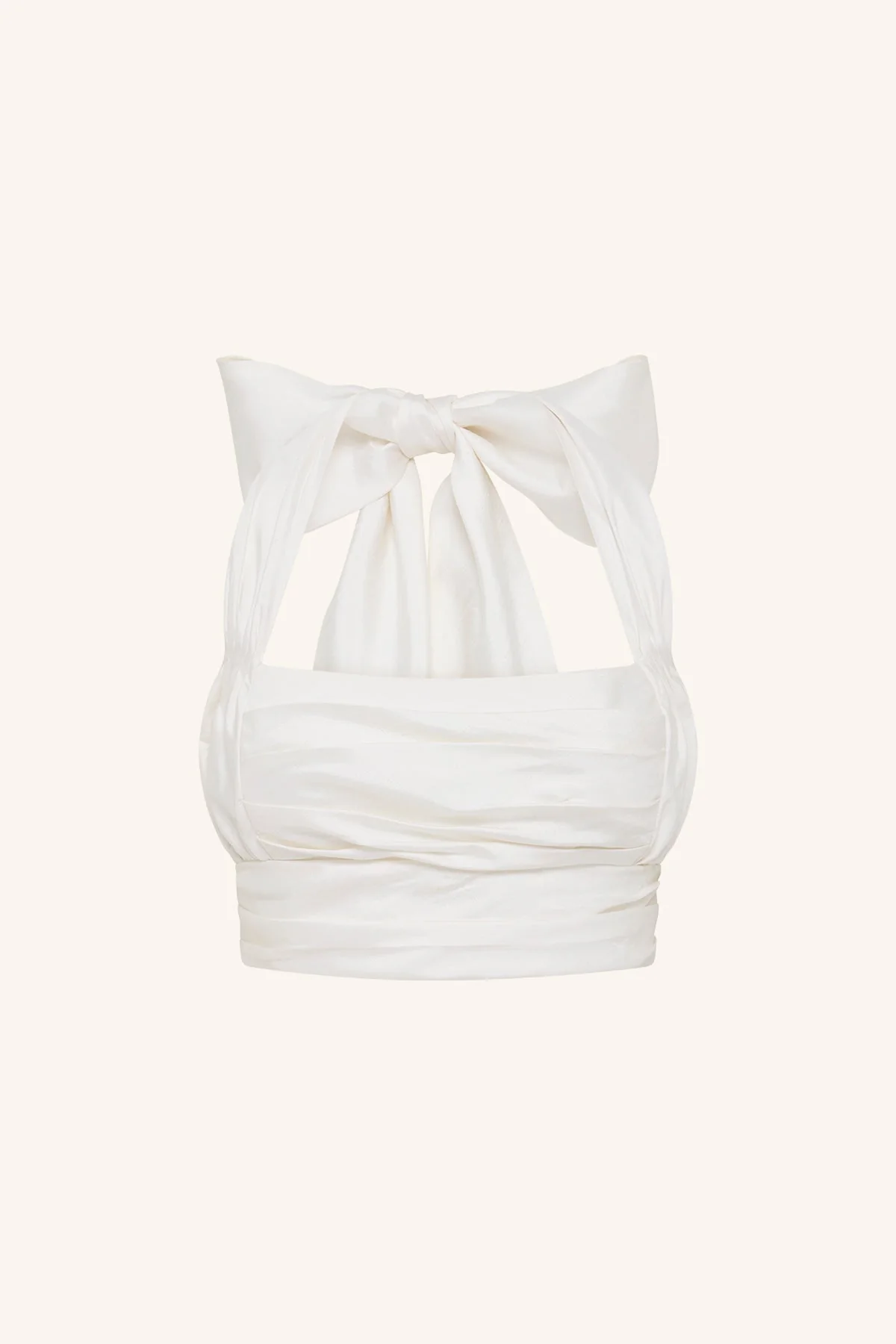LUCERO SILK HALTER NECK TOP - Image 7