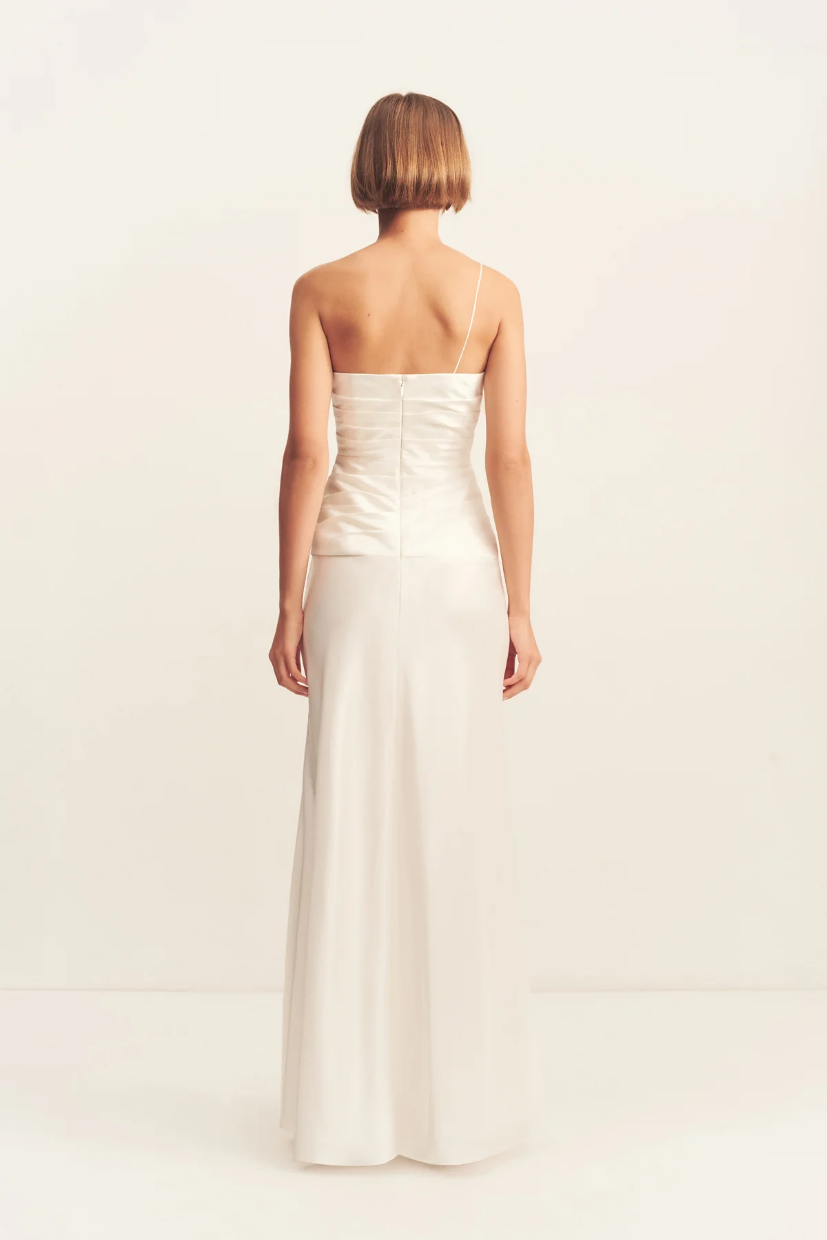 LUCERO SILK CONTRAST TWIST KNOT MAXI DRESS - Image 3