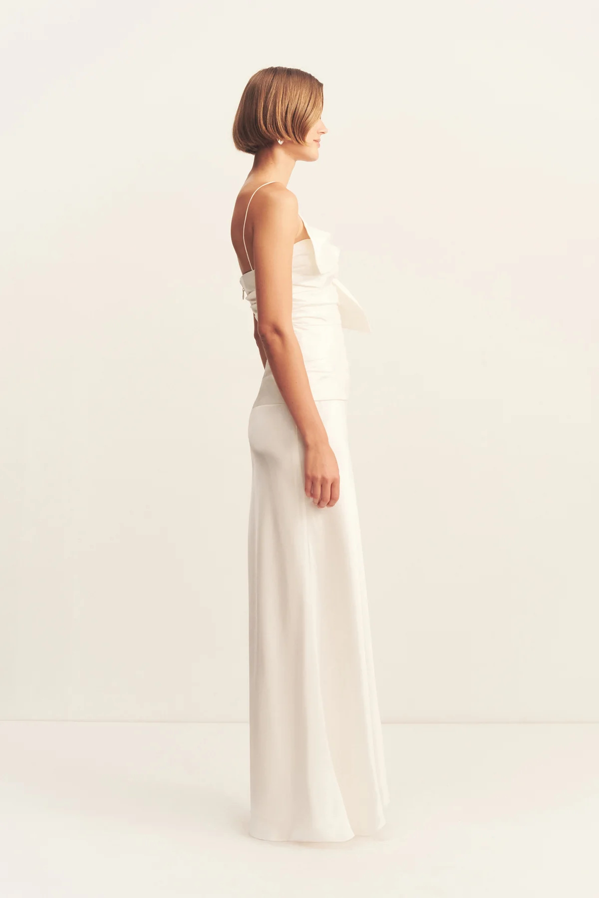 LUCERO SILK CONTRAST TWIST KNOT MAXI DRESS - Image 4