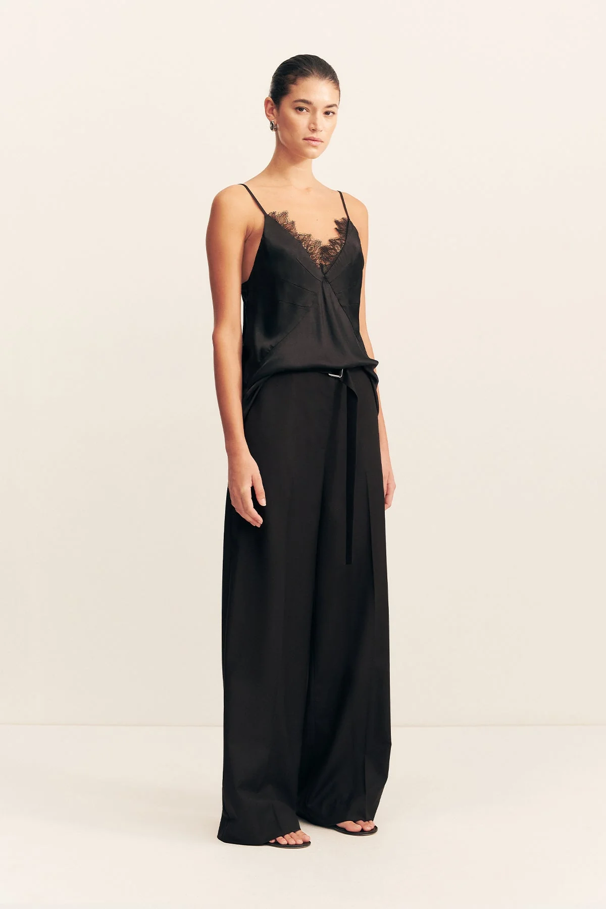 MAISIE LACE CAMI - BLACK - Image 3