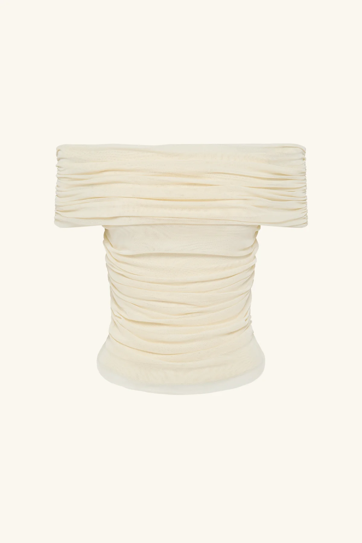 MIRA OFF SHOULDER TOP - IVORY - Image 6