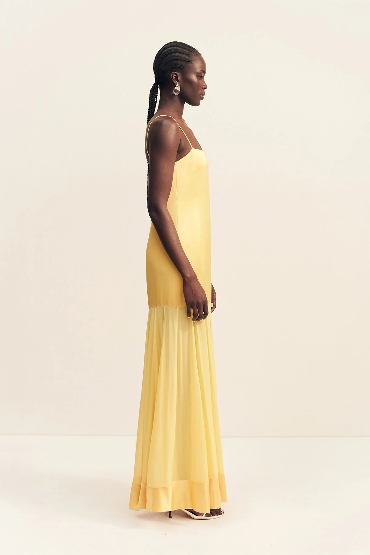 MORAYA DROPPED WAIST MAXI DRESS - SOLEIL - Image 4