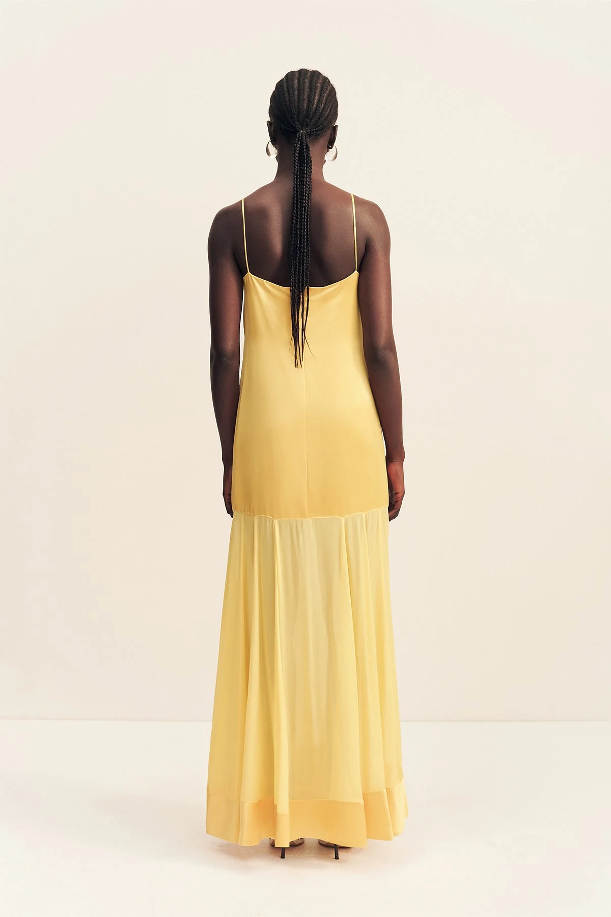 MORAYA DROPPED WAIST MAXI DRESS - SOLEIL - Image 5