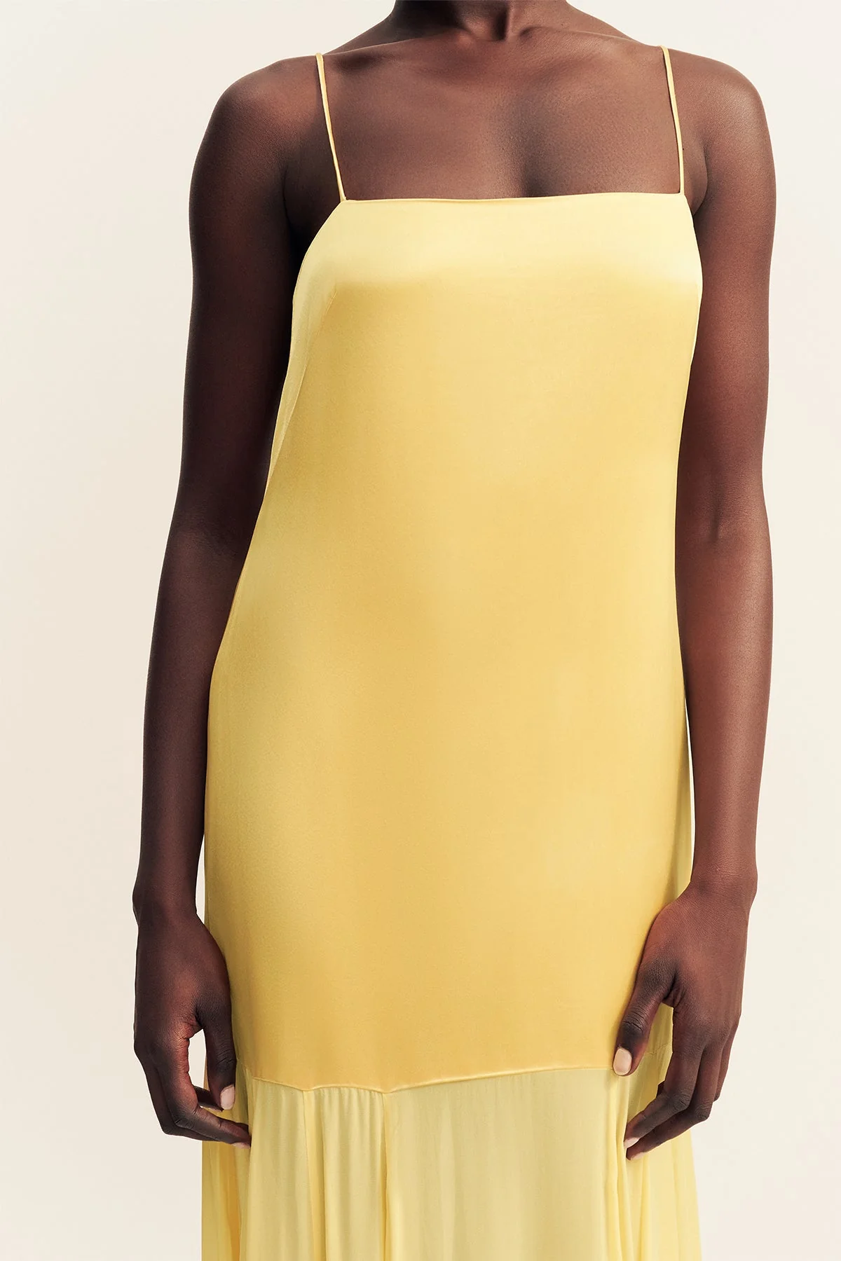 MORAYA DROPPED WAIST MAXI DRESS - SOLEIL - Image 6