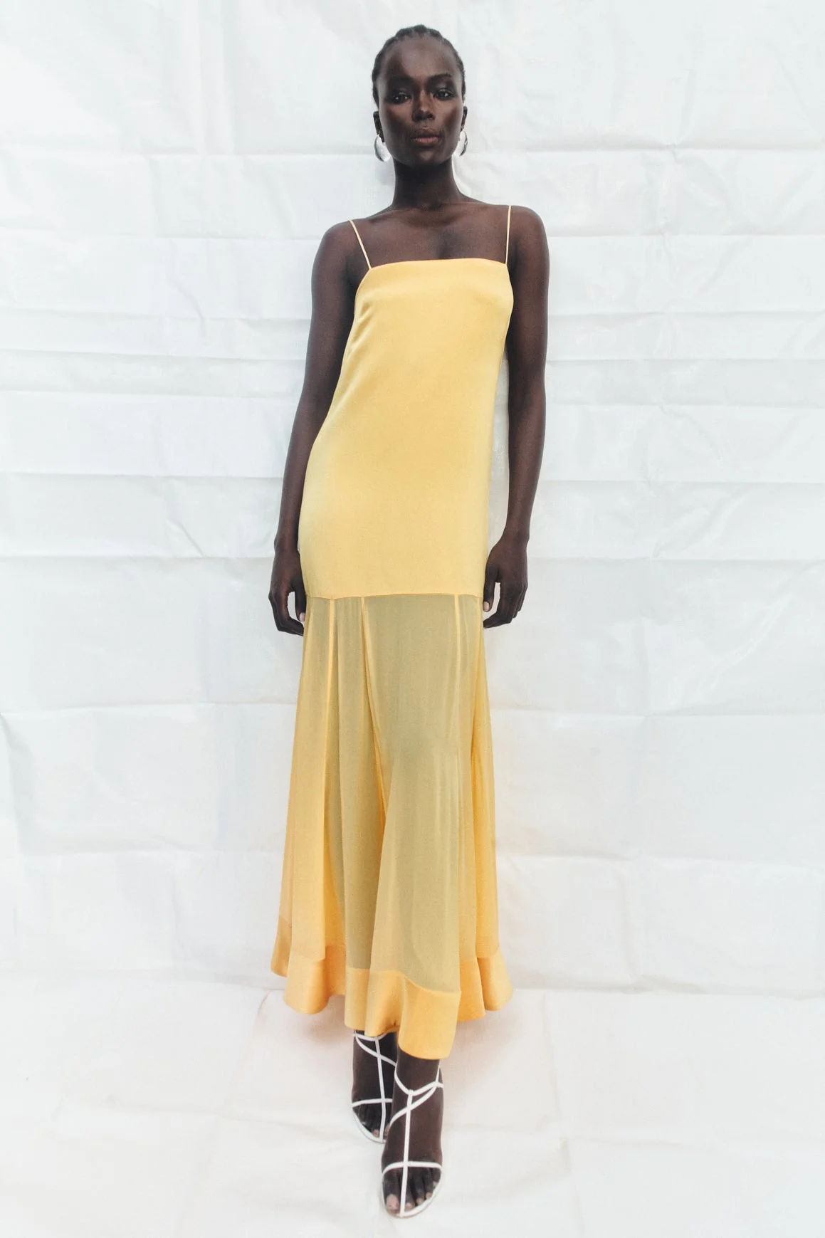 MORAYA DROPPED WAIST MAXI DRESS - SOLEIL - Image 7