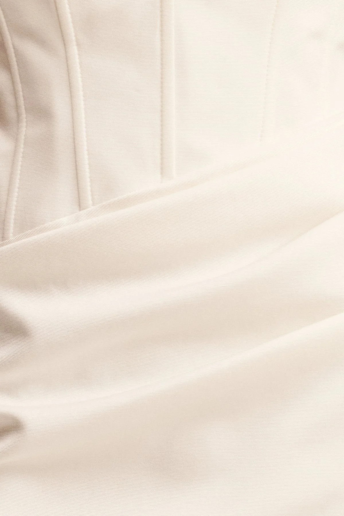 OAKLEY STRAPLESS DRAPED MINI DRESS - IVORY - Image 9