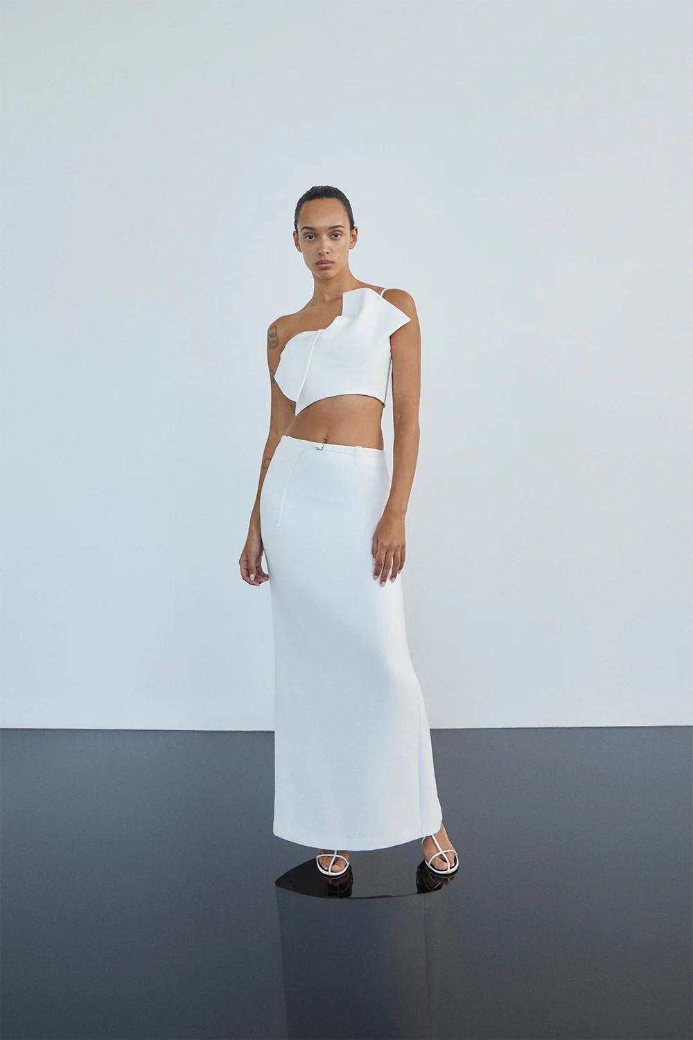 OTIS MAXI SKIRT - IVORY - Image 5