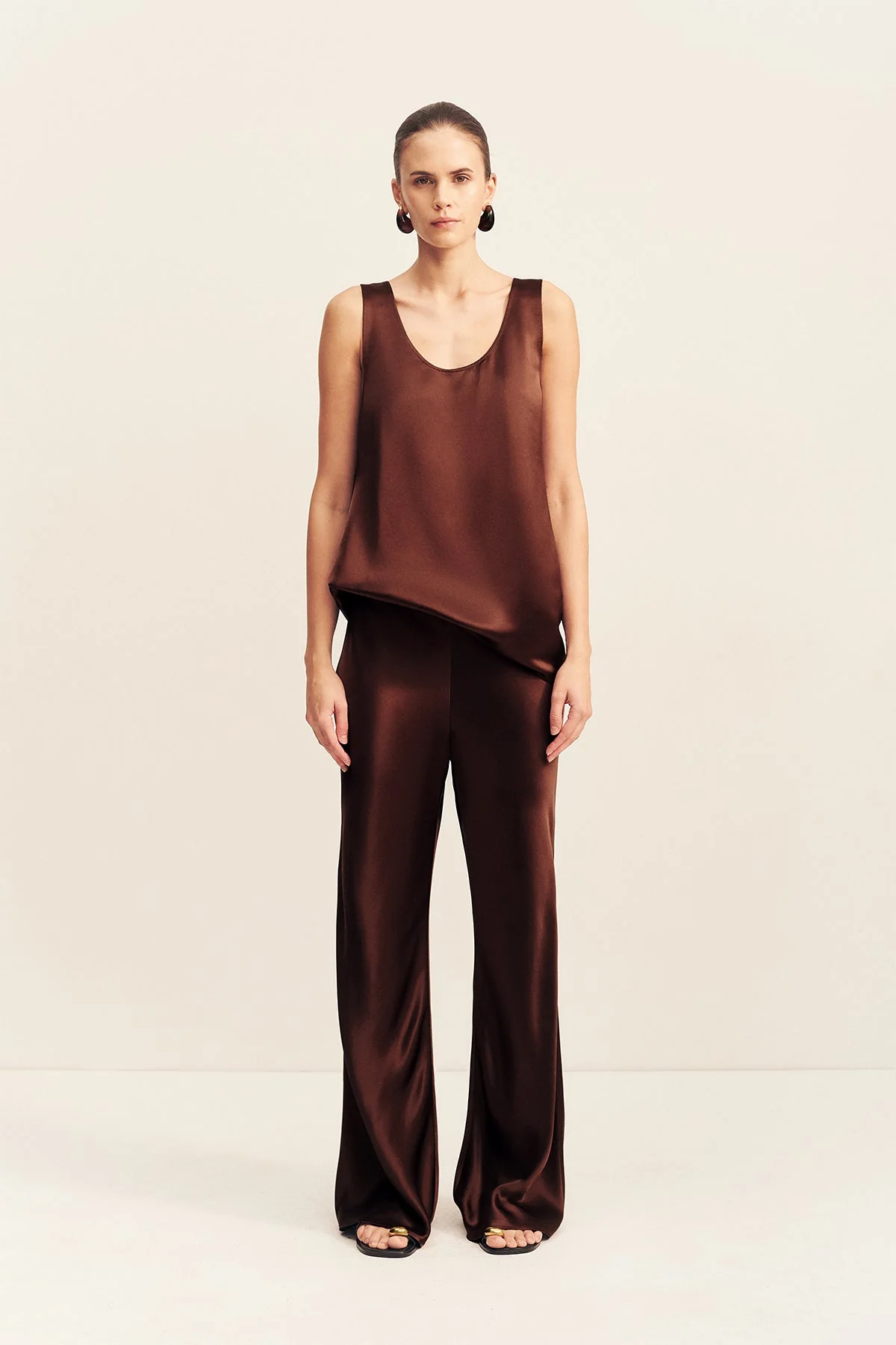 SAVANNA BIAS PANT - COFFEE