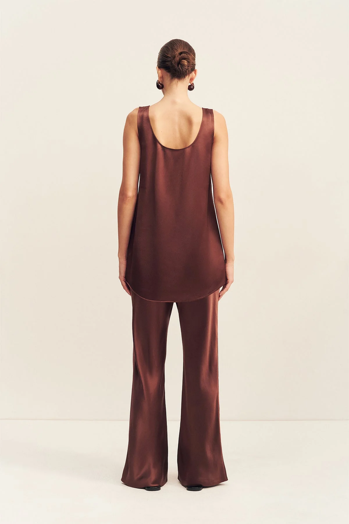 SAVANNA SCOOP NECK TOP - COFFEE - Image 5