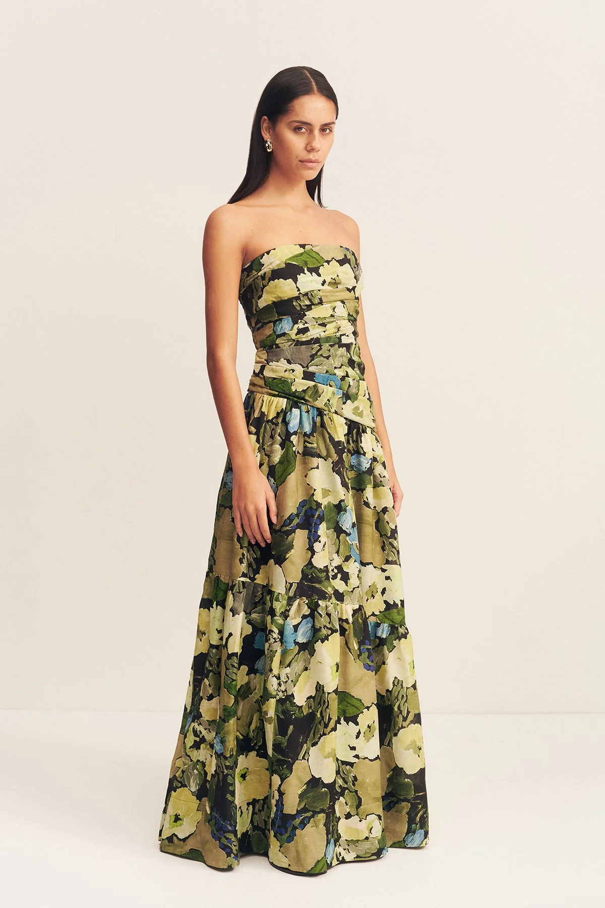 WEYES STRAPLESS TIERED MAXI DRESS - Image 3